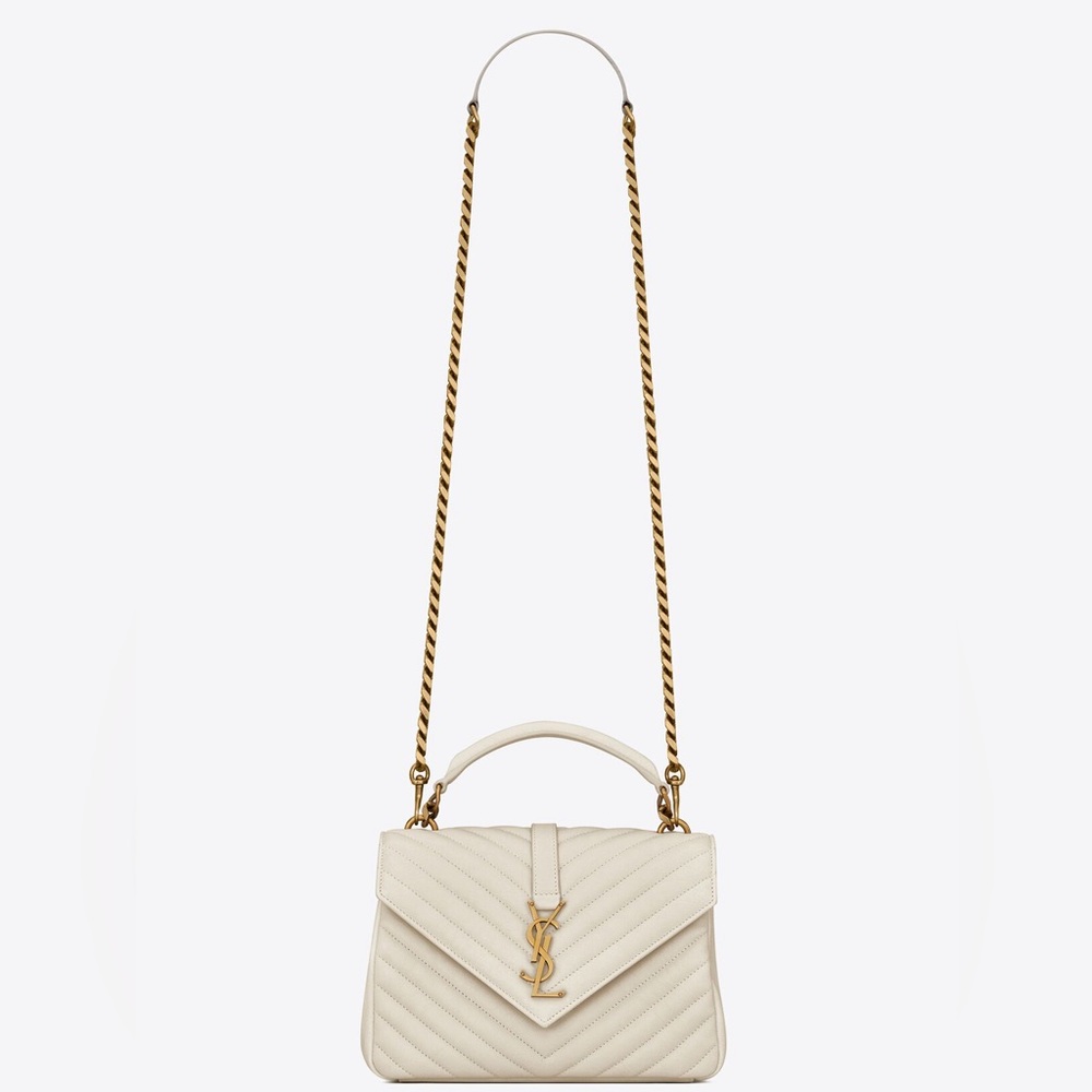 Saint Laurent College Medium in Quilted Leather